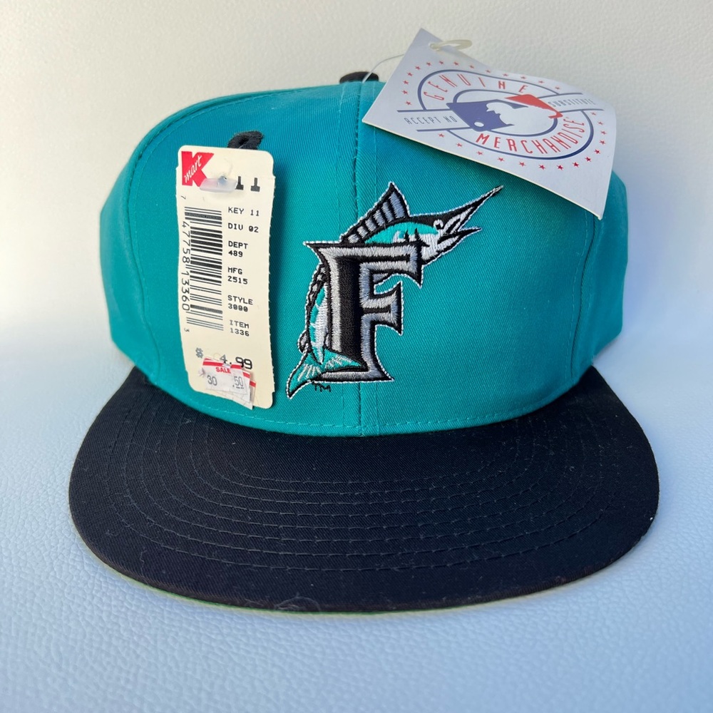 Vintage NWT Florida Marlins Annco Snapback Hat